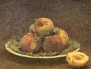 Henri Fantin-Latour Still Life with Peaches, Germany oil painting artist
